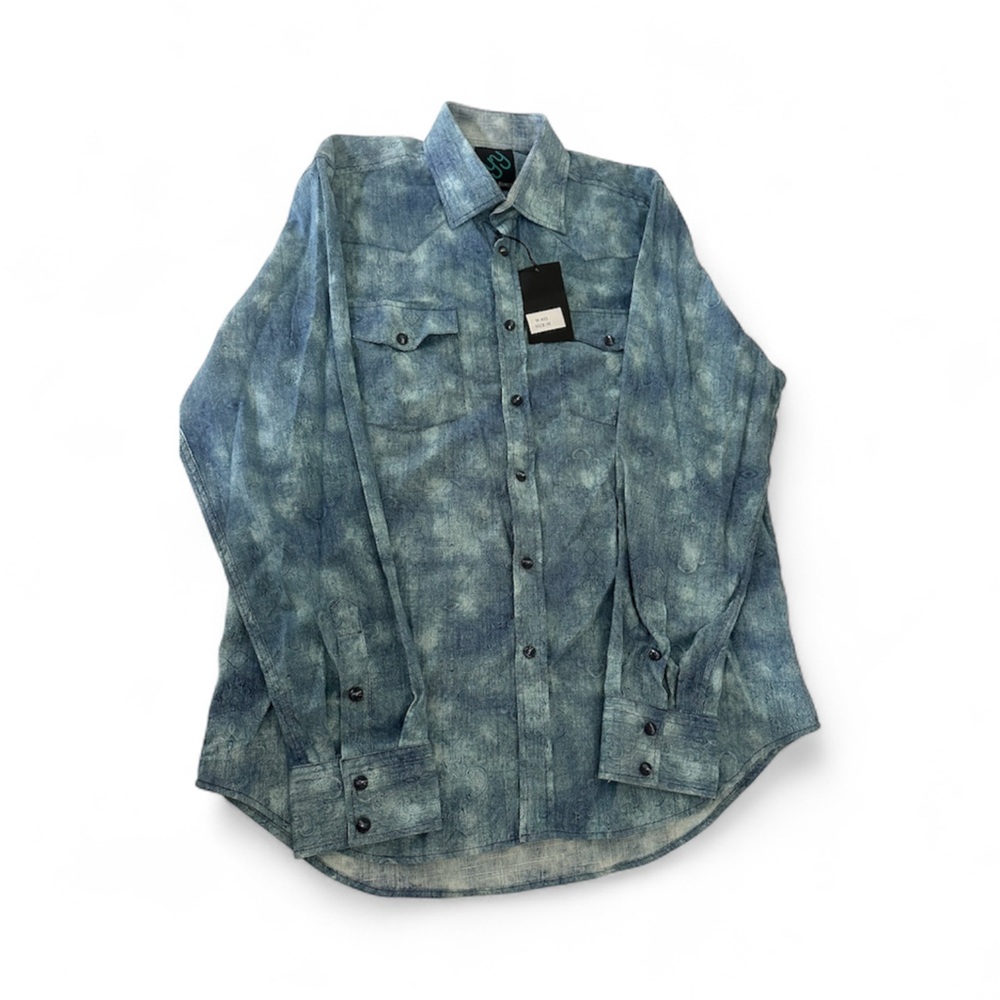 Men's Pinto Ranch YY button up shirt- NWT- size Medium